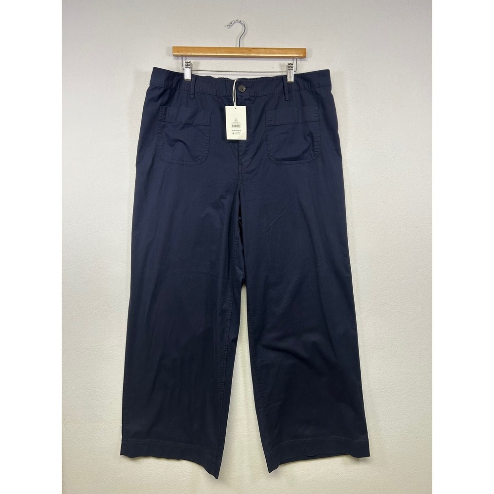Minimalist Free Assembly Womens XXL 20 Blue Wide Leg Utility Patch Pocket Pant‎
